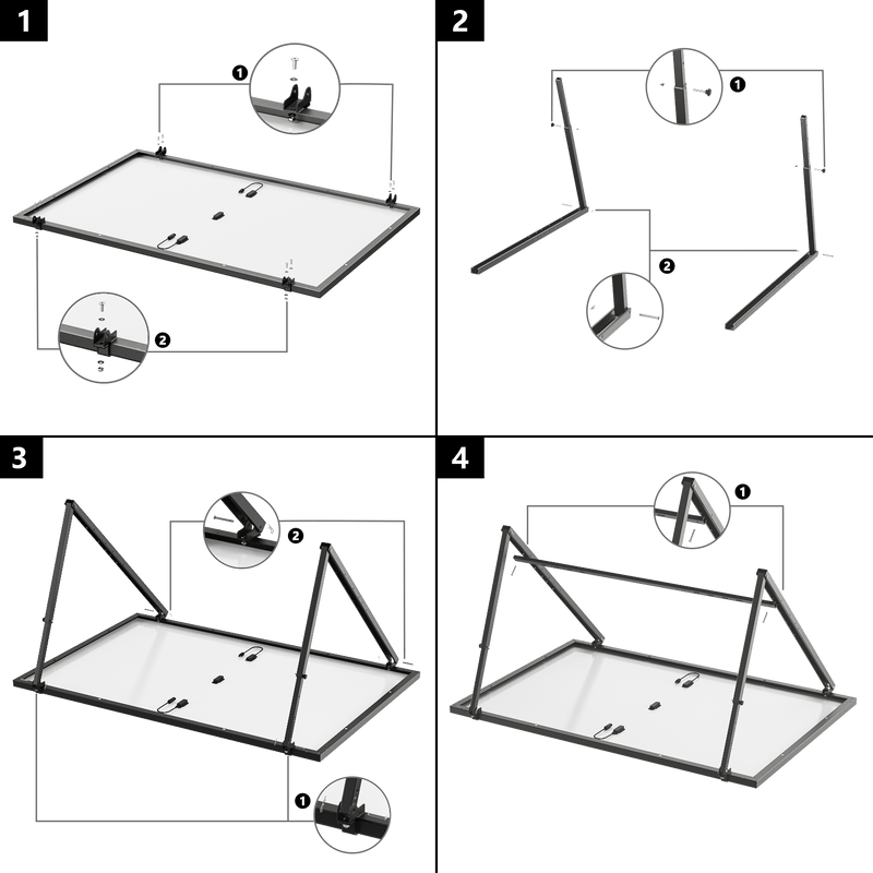 Load image into Gallery viewer, EcoFlow Adjustable Ground & Suspended Solar Bracket