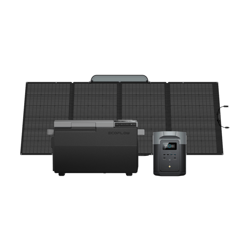 Load image into Gallery viewer, EcoFlow GLACIER + DELTA 2 Max GLACIER + DELTA 2 Max + 400W Portable Solar Panel