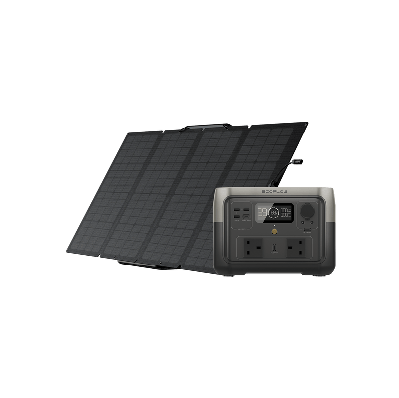 Load image into Gallery viewer, EcoFlow RIVER 2 Max Portable Power Station RIVER 2 Max + 160W Portable Solar Panel