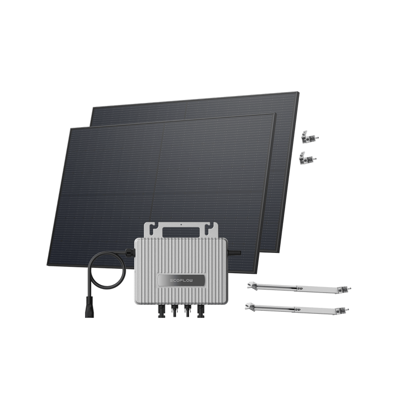 Load image into Gallery viewer, EcoFlow STREAM Adjustable Facade Kit 90° Wall / (900Wp) 2 _ 450W Rigid Solar Panel + STREAM Microinverter / Bracket: Facade