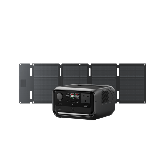 EcoFlow RIVER 3 Plus Solar Generator (PV 60W) RIVER 3 Plus / 45W Portable Solar Panel (Type-C)