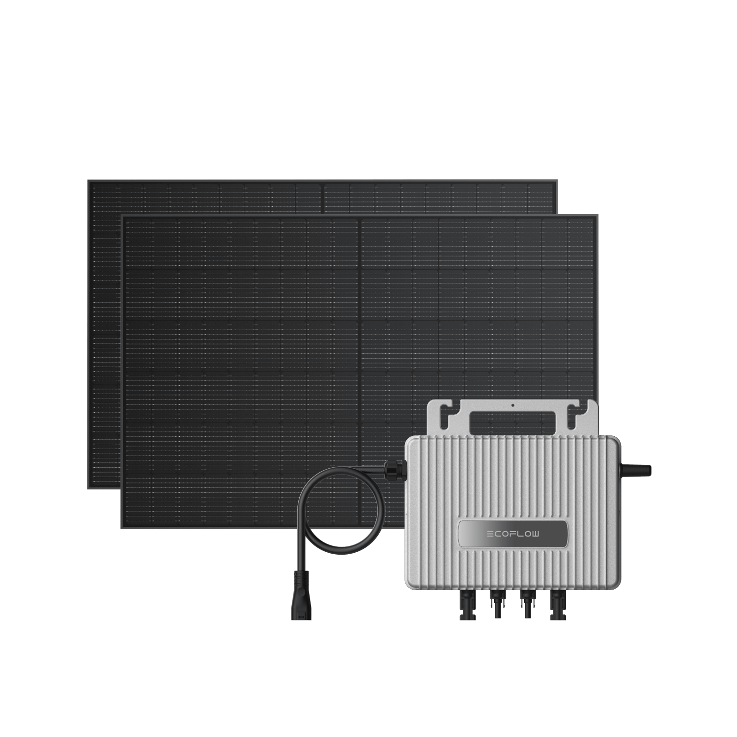 EcoFlow STREAM Balcony Solar System STREAM Microinverter + 2 x 400 W Rigid Solar Panel / No brackets