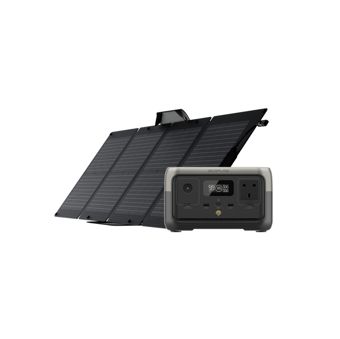 EcoFlow RIVER 2 + 110W Portable Solar Panel
