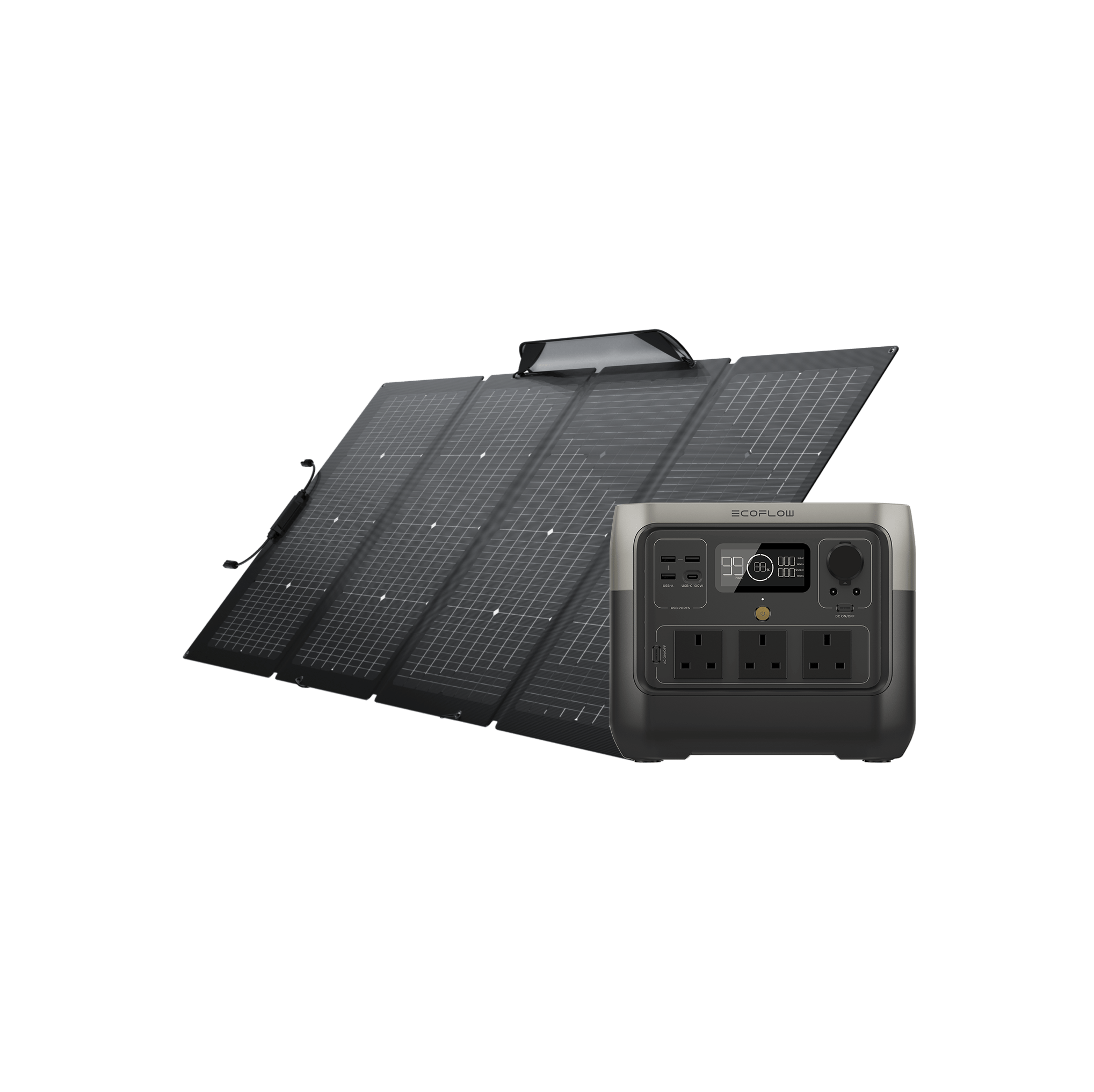 EcoFlow RIVER 2 Pro + 220W Portable Solar Panel